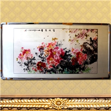 华荣贵富礼品装饰画牡丹装饰画手工画