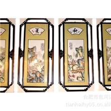 正品刺绣工艺品四季风景山水画纯手工制作送礼佳品