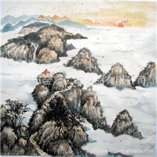 山水国画国画手绘国画礼品国画画芯批发书画作品定制批发