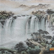 批发零售国画、工笔山水画138&times;68cm,编号32-16