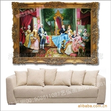 欧式美外国（婚礼求爱图）宫廷古典人物油画La113