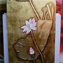 QWE-7952批发供应无框装饰金银箔油画