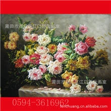 画室直销纯手绘油画古典花卉静物家居装饰