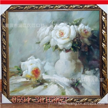 画师直销纯手工古典花卉水果静物油画