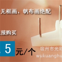 无框画隐形挂钩相框挂画钩无痕挂钩实墙钉钩卡槽4X不单卖！