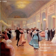 五千金油画古典欧式风景油画油画欧式人物手绘