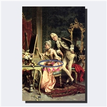 定制欧式酒店别墅仿真画宫廷油画贵族人物画贵妇人无框画世界名画