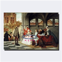 仿真画复古人物画简欧风格装饰画壁炉挂画宫廷油画世界名画