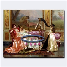 欧美古典人物画宾馆酒店配画欧洲皇宫画宫廷油画客厅KTV装饰画