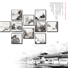 框广无框画普罗旺斯水墨系列浮雕无框画家居装饰画批发小额批