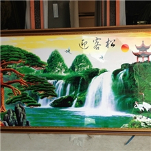 供应优质家居装饰画水晶实木框画厂家直销混批