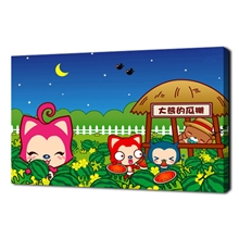 我绘你画数字油画加盟批发代理大熊的瓜棚数字油画阿狸