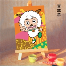 义乌10*15cm【喜洋洋】DIY数字油画厂家直销！