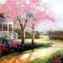 diy数字油画厂家批发1546幸福小道50*80