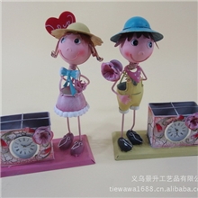 情侣娃娃钟表商务礼品批发,新款手工创意礼品，情侣生日礼物