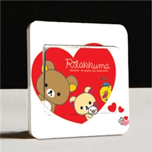 厂家直销全网最低价打造爆款国际通用正方可移除动pvc可爱开关贴