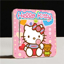 潮流创意厂家生产直销婚房客厅儿童卧室国际正方PVC透明开关贴