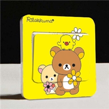 家居装饰厂家生产全网最低价销售批发创意正方常规PVC透明开关贴