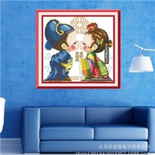 钻石画批发韩式婚礼结婚方钻树脂钻粘钻画满钻厂家直销