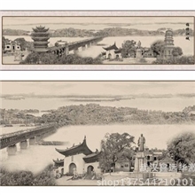 锦绣江城皮雕画欧卡画武汉鑫远华激光内有湖北系列皮雕工艺画