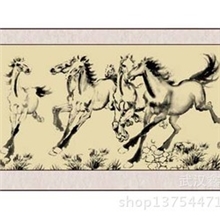 马年新品八骏图欧卡皮雕画武汉鑫远华激光定制厂家直销商务礼品