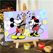 11*16米奇画米奇油画米奇数字油画米奇数码油画