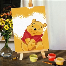 11*16维尼熊维尼熊油画维尼熊diy油画维尼熊数字油画