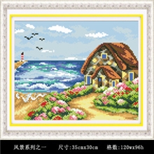 淘宝爆款风景系列之一diy十字饰品工艺钻石画工艺画