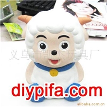 A01卡通石膏/陶瓷彩绘DIY儿童玩具批发中号喜羊羊diy玩具