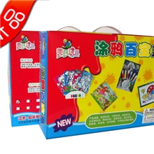 创意手工玩具美莎玩具金粉画礼盒文具礼包玩具礼盒胶画套装