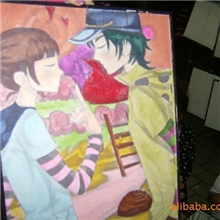 新产品代理儿童画板填色画水彩画