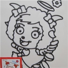 16K特大黑边胶画儿童手工坊益智玩具手工制作另买油膏铝板24g