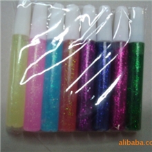 义乌厂家直销10克装金粉笔6克闪光胶金粉胶金葱胶DIY玩具等