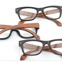 批发手造佐川藤井实木眼镜架男女近视眼镜框复古大框7075D木腿