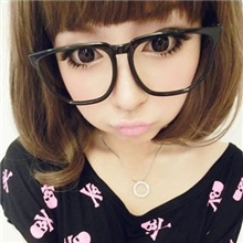 【2901白平】古豹纹大黑方框平光眼镜架非主流眼睛框男女大小脸