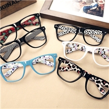 (929）男女米铆钉小大空方框架平光镜陈冠希淘宝包花眼镜小额批发