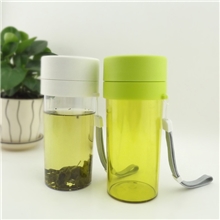 工厂供应春夏随身旅行水杯随手杯380ml带过滤网隔茶汽车杯子