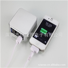 爱微视时尚数显MD11移动电源苹果手机充电器高档商务礼品