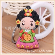 出口王妃钥匙扣pvc钥匙扣硅胶钥匙扣出货快质量好返单多
