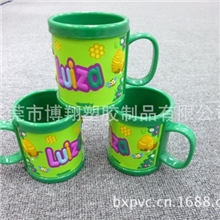 供应绿色环保马克杯PVC马克杯滴胶马克杯3D马克杯