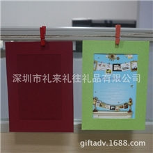 【深圳工厂定制广告促销礼品】悬挂纸质相框空白处可加印LOGO
