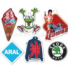 【深圳工厂定制纸质固体汽车香片】仿真卡通纸质香片汽车装饰品