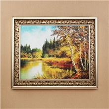 推拉式电表箱装饰画欧式配电箱遮挡画电闸电表盒壁画相框工艺