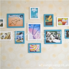 潍坊木质工艺品11框经典相框墙大小套件组合价格优惠支持混批