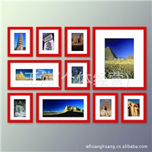 10框欧式相框墙组合创意木质画框家居装饰首选厂家低价批发