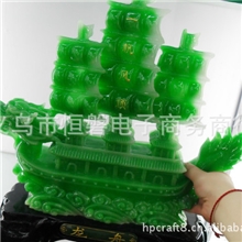 恒磐树脂工艺品仿玉一帆风顺仿玉摆件批发仿玉家居摆饰订做