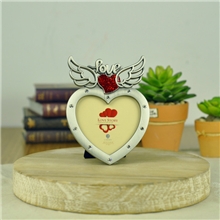 甜美心形高档金属工艺品镶钻锌合金相框相架PF10632