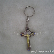 [直销匙扣]金属B款钥匙扣，耶稣匙扣，十字架匙扣
