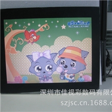 【工厂热销】15寸高清亮度全角度镜面超薄多功能数码相框电子相册