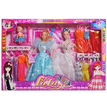 芭比娃娃套装正版啦啦芭比礼盒正品芭比玩具巴比娃娃批发